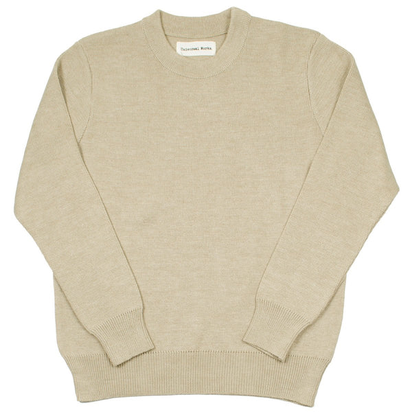 Universal Works - Loose Fisherman Jumper Merino ½ Milano - Aran