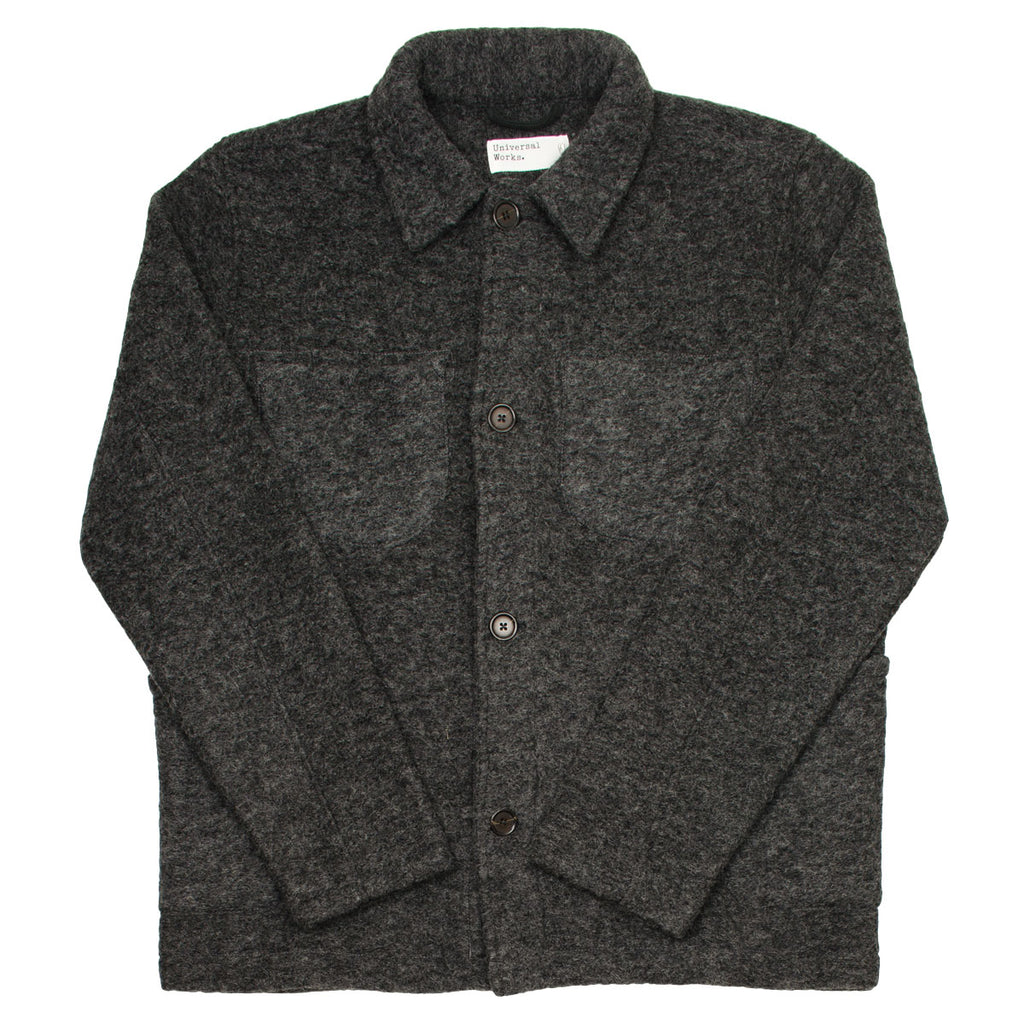 Universal Works - Lumber Jacket Wool Fleece - Charcoal