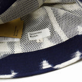 Universal Works - Naval Bucket Hat Ikat Arrow - Navy