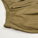 Universal Works - Pleated Track Pant Cotton Seersucker - Olive