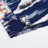 Universal Works - Road Shirt - Fuji Summer Print - Navy