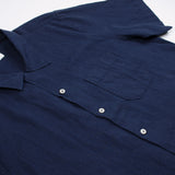 Universal Works - Road Shirt Linen Shirting - Navy