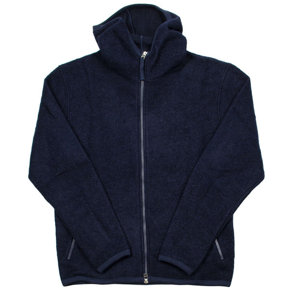 Universal Works - Surfer Hoodie Wool Fleece - Navy