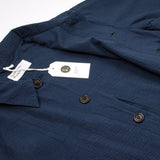 Universal Works - Travail Shirt Cotton Seersucker - Navy