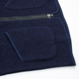 Universal Works - Zip Liner Jacket Wool Fleece - Navy