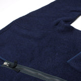 Universal Works - Zip Liner Jacket Wool Fleece - Navy