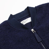 Universal Works - Zip Waistcoat Wool Fleece - Navy