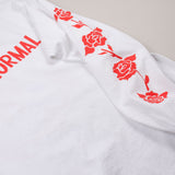 Virgil Normal - Roses LS T-shirt - White